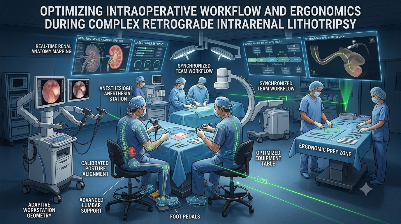 Optimizing Intraoperative Workflow and Ergonomics During Complex Retrograde Intrarenal Lithotripsy